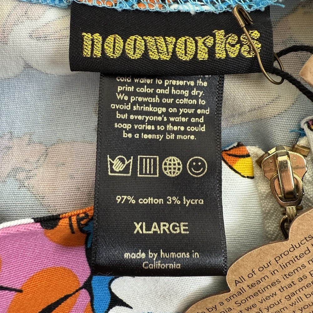 Nooworks Chore Coat Krista Perry‎ Lobster Dream Size XL NWT Neon Whimsy Zipper - Picture 10 of 15
